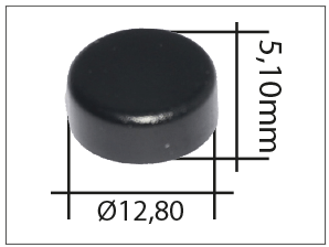 Screw Cap, Grey  (GR0197) 